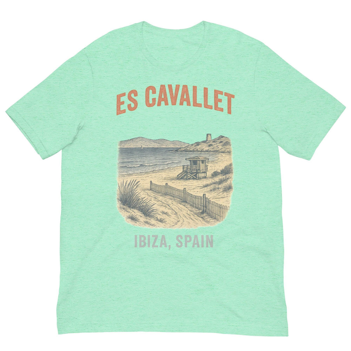Es Cavallet Beach-T-Shirts-Swish Embassy