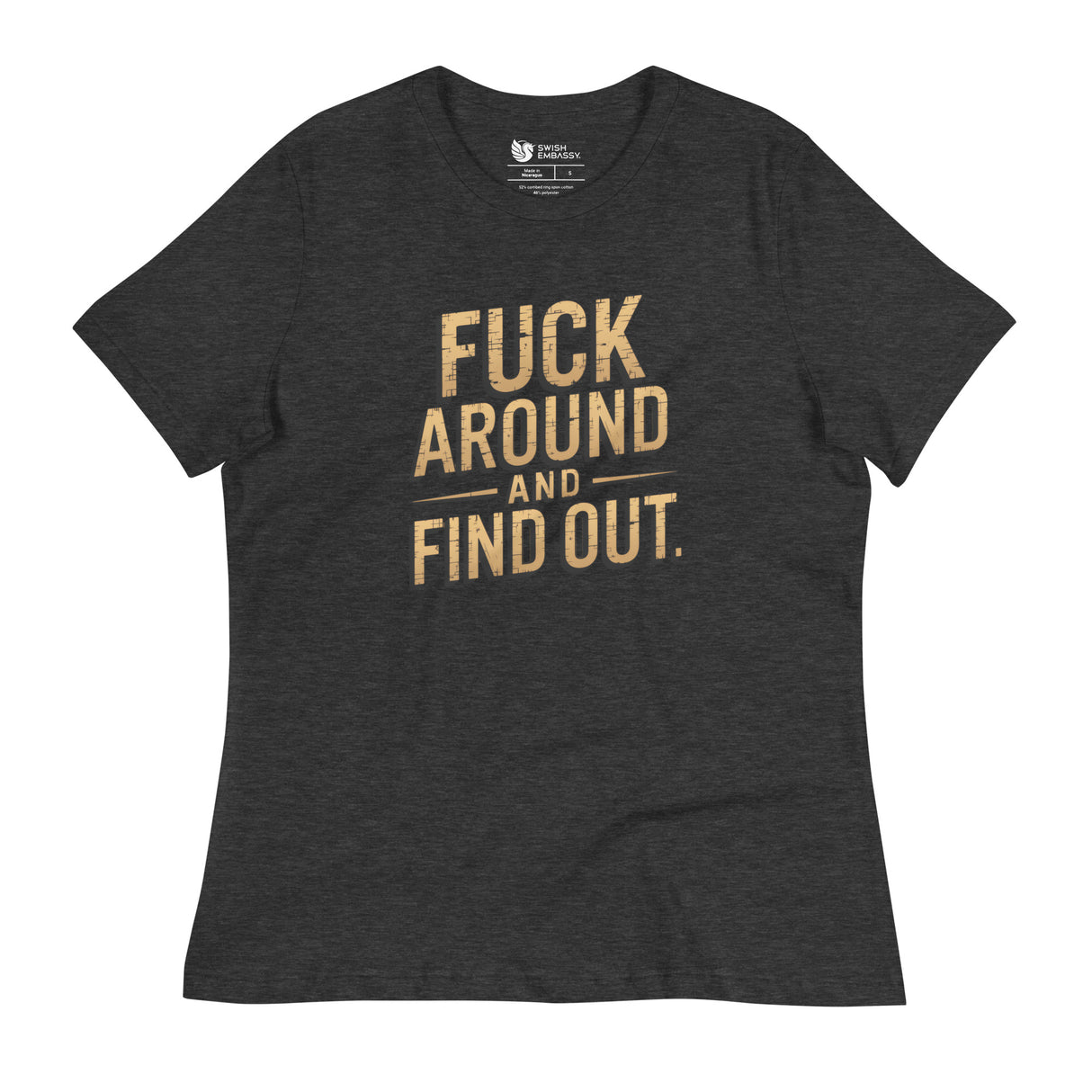 FAFO (Women's Relaxed T-Shirt)-Women's T-Shirts-Swish Embassy