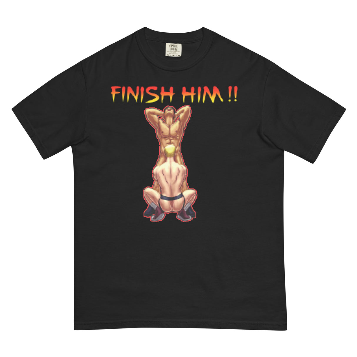 Finish Him (Boxy Tee)-Boxy T-Shirt-Swish Embassy