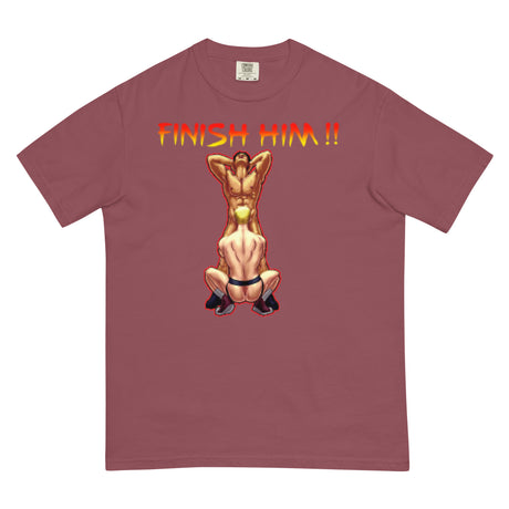 Finish Him (Boxy Tee)-Boxy T-Shirt-Swish Embassy