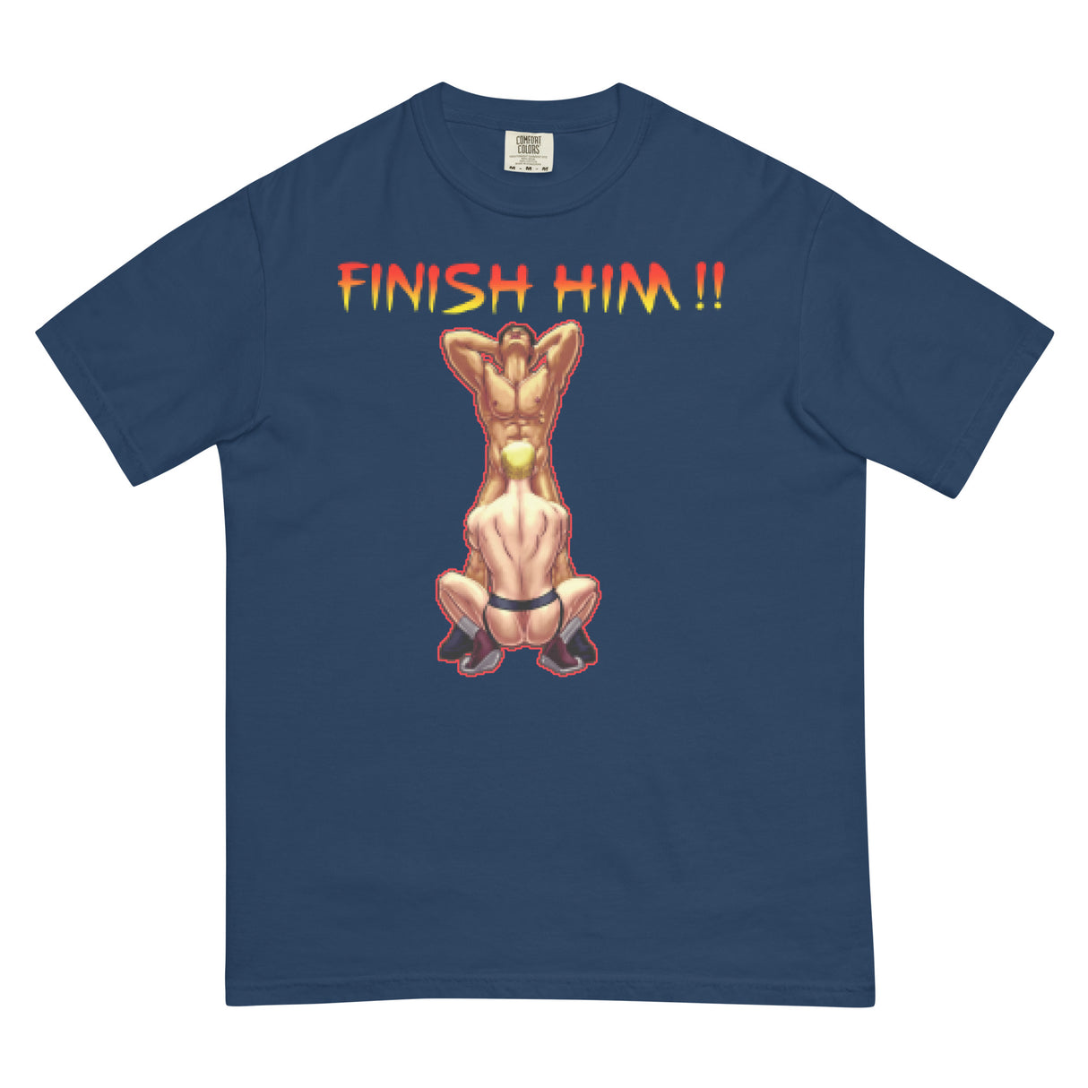 Finish Him (Boxy Tee)-Boxy T-Shirt-Swish Embassy