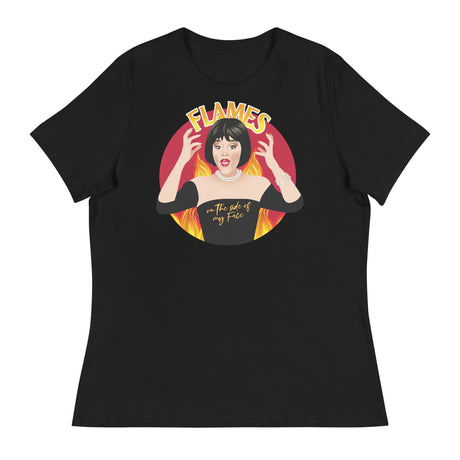 Flames (Women's Relaxed T-Shirt)-Women's T-Shirts-Swish Embassy