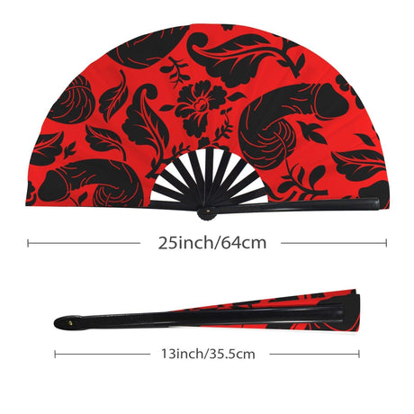 Floral Pecker (Folding Clack Fan)-Folding Fans-Swish Embassy