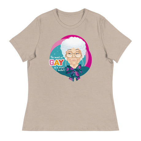 Gay as a Picnic Basket (Women's Relaxed T-Shirt)-Women's T-Shirts-Swish Embassy