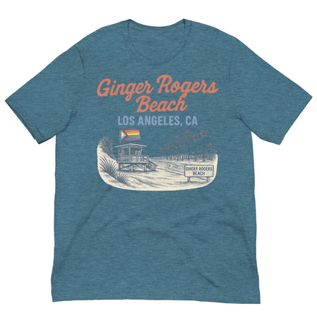Ginger Rogers Beach-T-Shirts-Swish Embassy