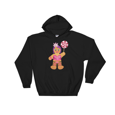Gingerbread Drag Queen (Hoodie)-Christmas Hoodies-Swish Embassy