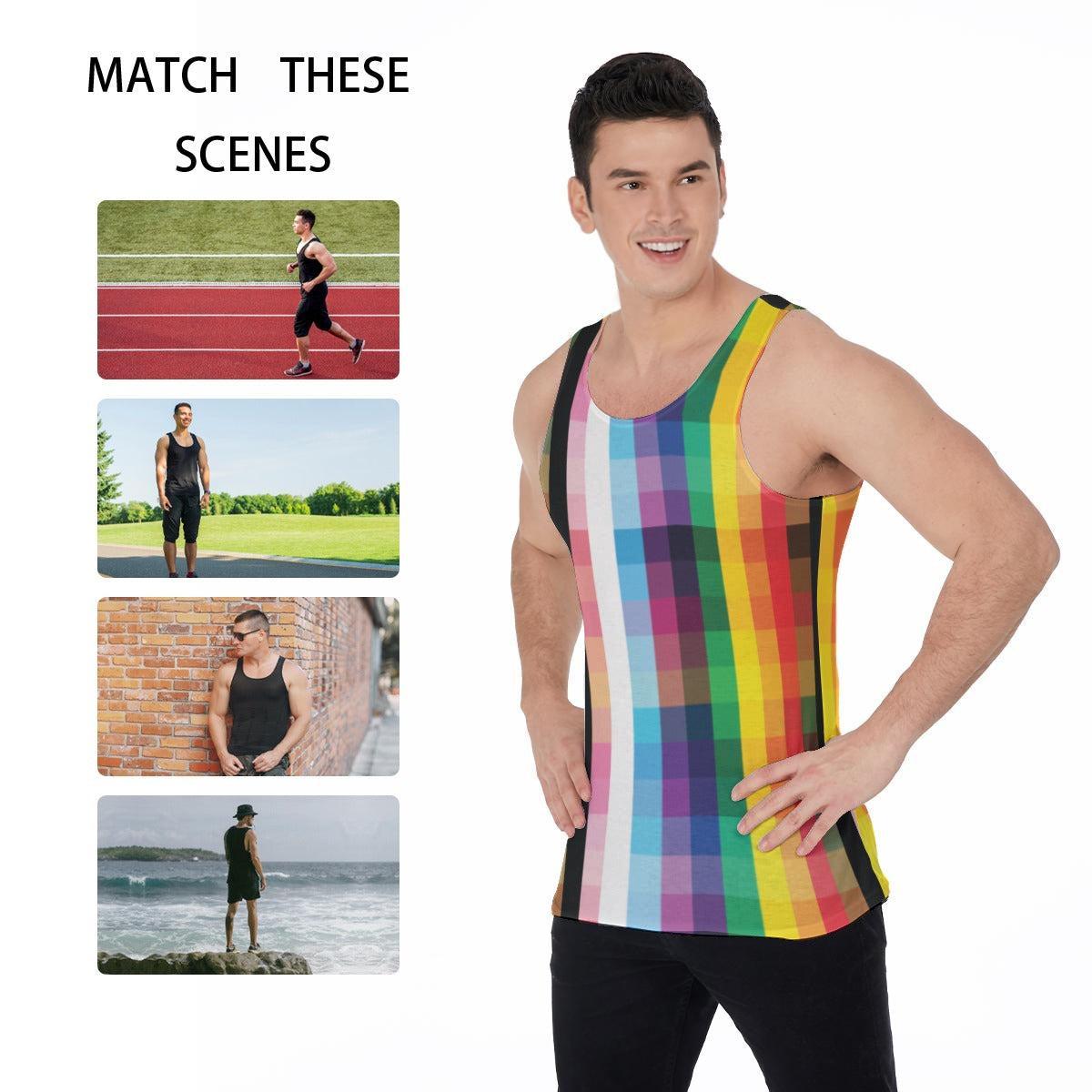 Gingham? I Barely Know ’Em! (Allover Tank Top)