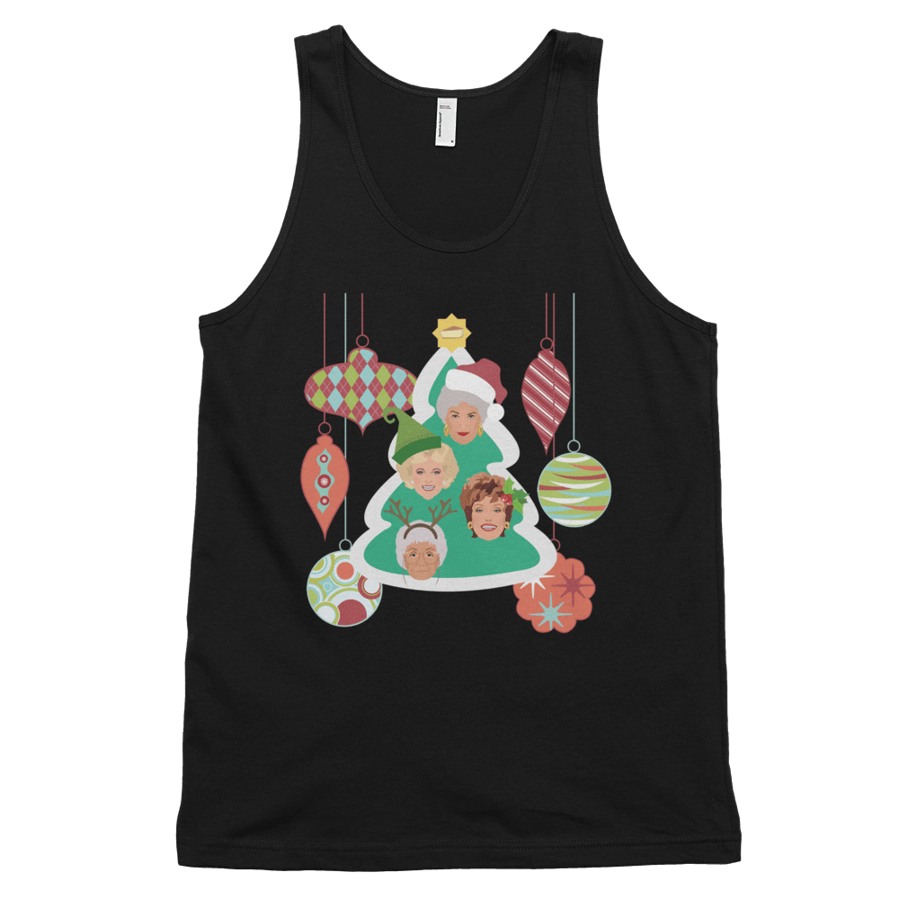 Golden Christmas (Tank Top)-Christmas Tank Tops-Swish Embassy