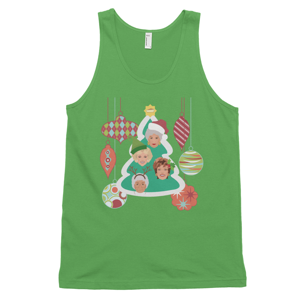 Golden Christmas (Tank Top)-Christmas Tank Tops-Swish Embassy
