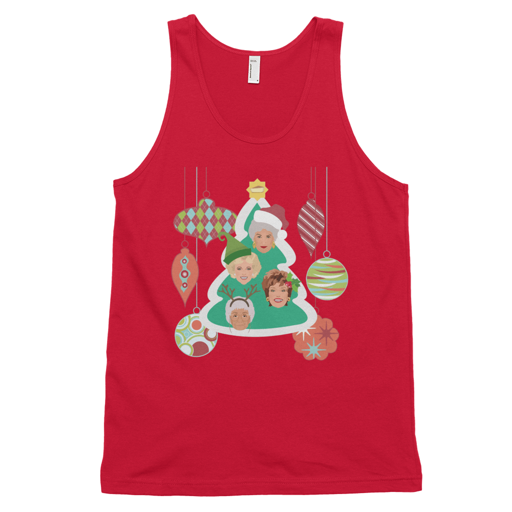 Golden Christmas (Tank Top)-Christmas Tank Tops-Swish Embassy