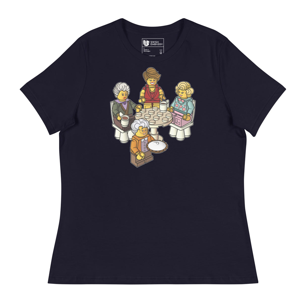 Golden Girls Blocks (Women's Relaxed T-Shirt)-Women's T-Shirts-Swish Embassy