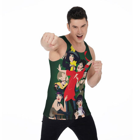 Halston Hangover (Allover Tank Top)-Allover Tank Top-Swish Embassy