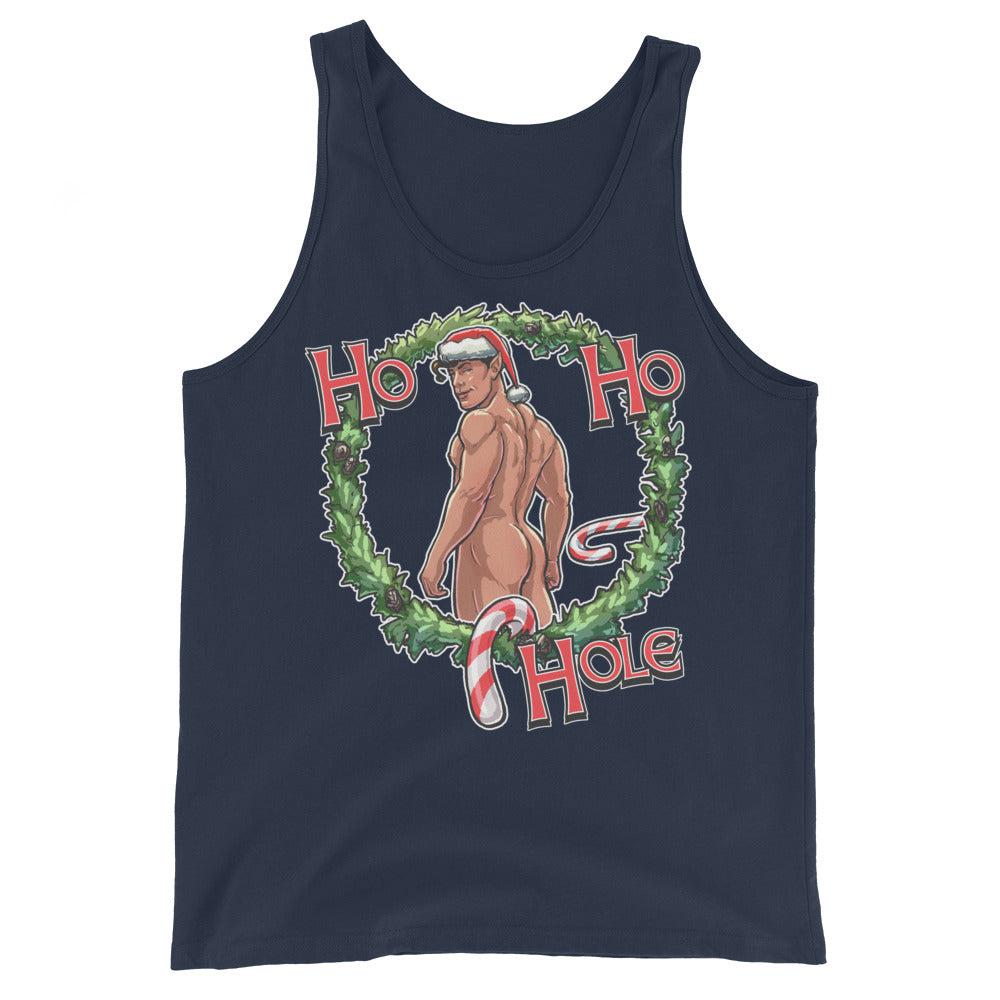 Ho Ho Hole (Tank Top)-Christmas Tank Tops-Swish Embassy