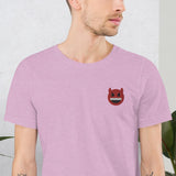 Horned Devil (Embroidered)-Embroidered T-Shirts-Swish Embassy