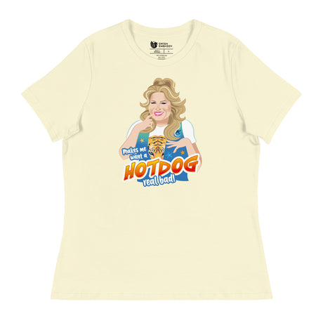 Hot Dog (Women's Relaxed T-Shirt)-Women's T-Shirts-Swish Embassy