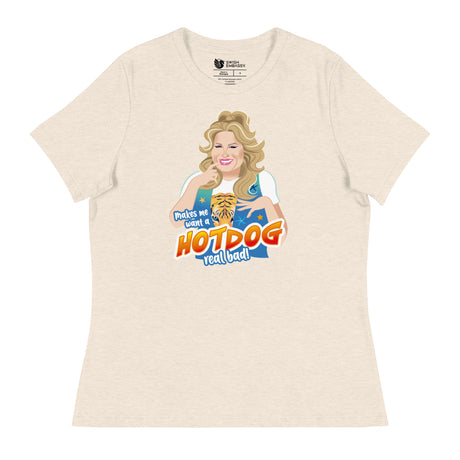 Hot Dog (Women's Relaxed T-Shirt)-Women's T-Shirts-Swish Embassy