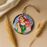 Hot To Snow (Ceramic Holiday Keepsake)-Ceramic Holiday Keepsake-Swish Embassy