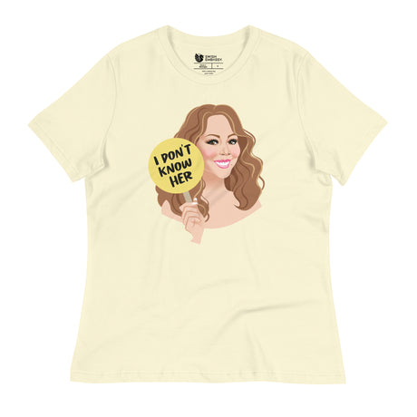 I Don't Know Her (Women's Relaxed T-Shirt)-Women's T-Shirts-Swish Embassy