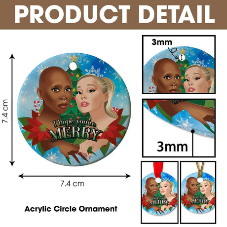 I Hope You're Merry (Ceramic Holiday Keepsake)-Ceramic Holiday Keepsake-Swish Embassy