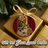 I Saw Daddy Kissing Santa Claus (Ceramic Holiday Keepsake)-Ceramic Holiday Keepsake-Swish Embassy