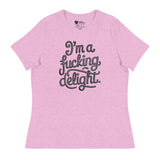 I'm a F*cking Delight (Women's Relaxed T-Shirt)-Women's T-Shirts-Swish Embassy