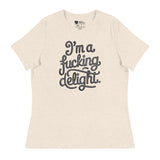 I'm a F*cking Delight (Women's Relaxed T-Shirt)-Women's T-Shirts-Swish Embassy