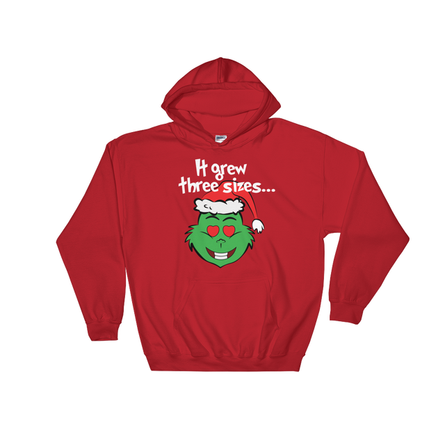 It Grew Three Sizes (Hoodie)-Christmas Hoodies-Swish Embassy