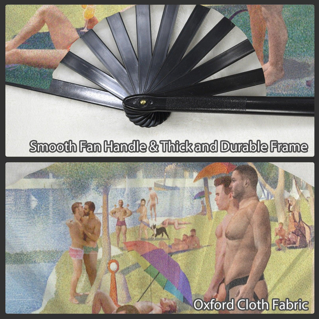 La Grande Jock (Folding Clack Fan)-Folding Fans-Swish Embassy