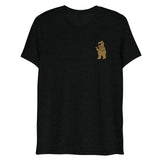 Leather Cleaner Bear (Embroidered) (Triblend)-Triblend T-Shirt-Swish Embassy