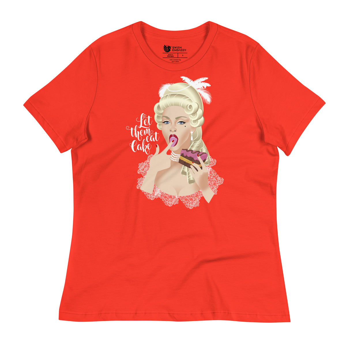 Let Them Eat Cake (Women's Relaxed T-Shirt)-Women's T-Shirts-Swish Embassy
