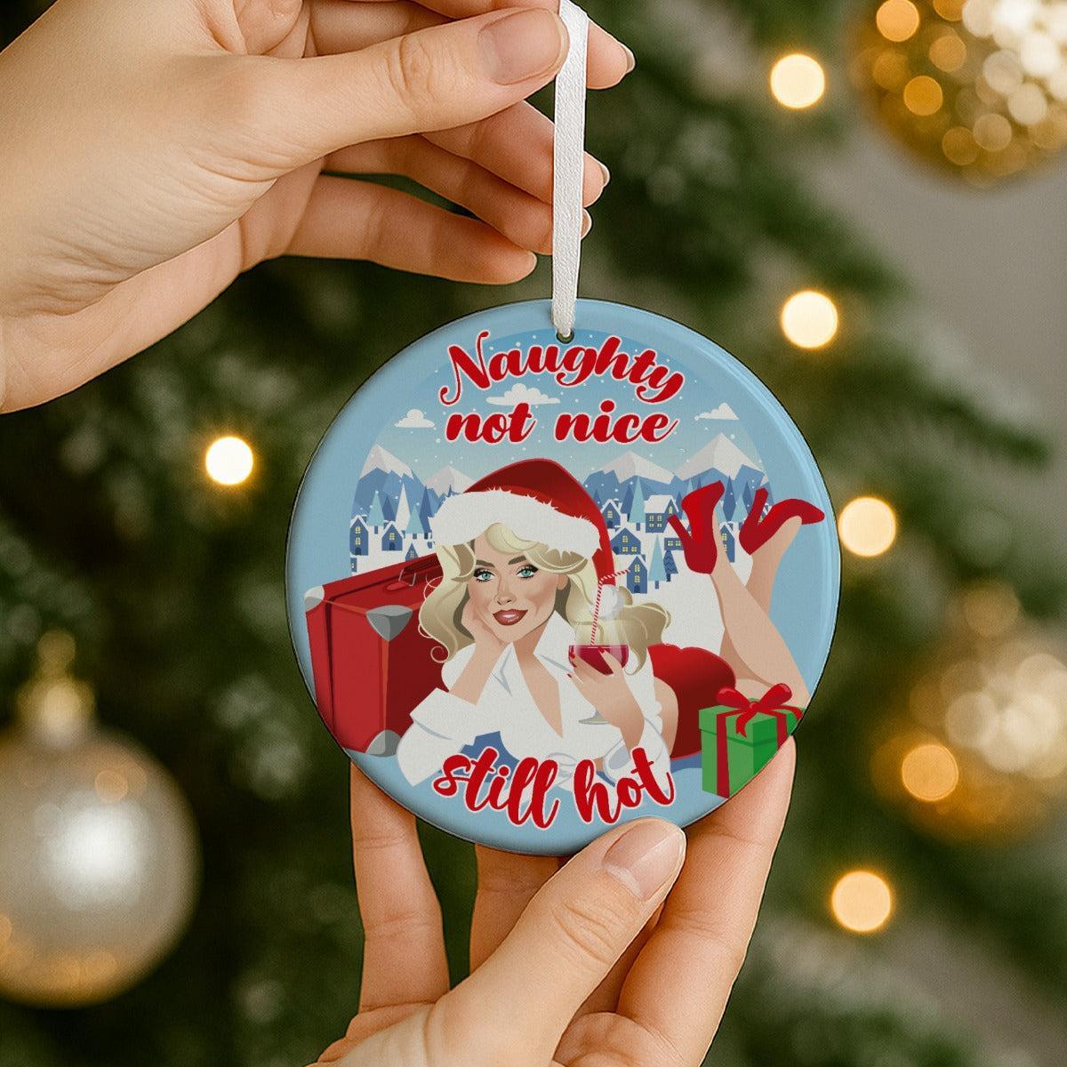 Naughty Not Nice (Ceramic Holiday Keepsake)-Ceramic Holiday Keepsake-Swish Embassy