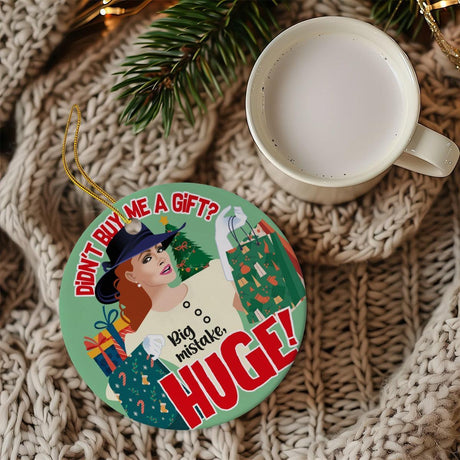 No Gift? Big Mistake (Ceramic Holiday Keepsake)-Ceramic Holiday Keepsake-Swish Embassy