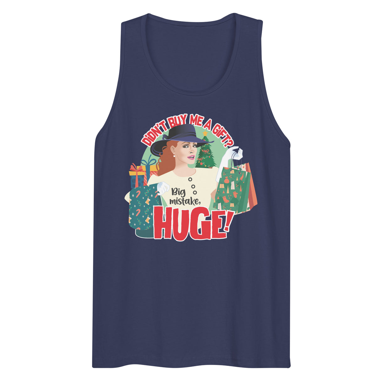 No Gift? Big Mistake (Tank top)-Christmas Tank Tops-Swish Embassy
