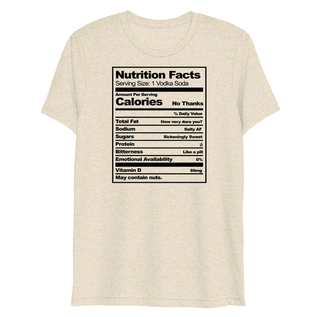 Nutritional Facts (Triblend)-Triblend T-Shirt-Swish Embassy