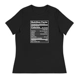 Nutritional Facts (Women's Relaxed T-Shirt)-Women's T-Shirts-Swish Embassy