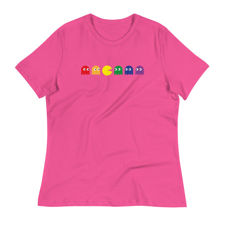 Pac Man Pride (Women's Relaxed T-Shirt)-Women's T-Shirts-Swish Embassy