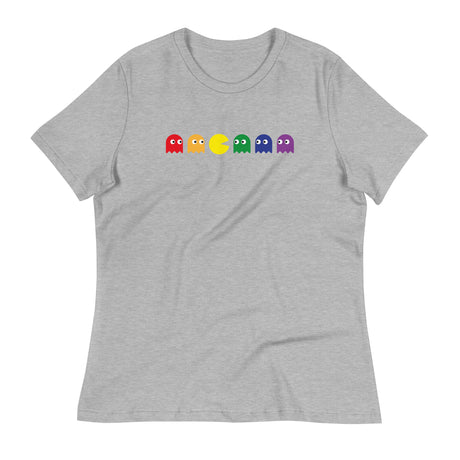 Pac Man Pride (Women's Relaxed T-Shirt)-Women's T-Shirts-Swish Embassy