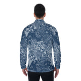 Patchwork Zen (Long Sleeve Button Shirt)-Long Sleeve Button Shirts-Swish Embassy