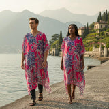 Pink Paisley Club (Kaftan)-Kaftan-Swish Embassy