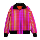 Pink Plaid Club (Fleece Jacket)-Fleece Jacket-Swish Embassy