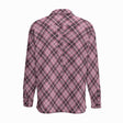 Pink Plaid (Cotton Long Sleeve Shirt)-Cotton Long Sleeve Button Shirt-Swish Embassy