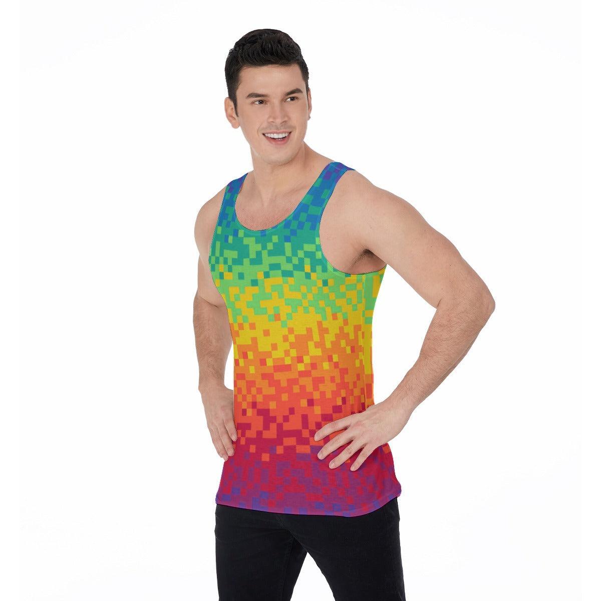 Pixel Perfect Pride (Allover Tank Top)-Allover Tank Top-Swish Embassy