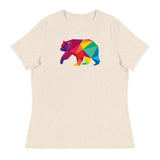 Polygon Bear (Women's Relaxed T-Shirt)-Women's T-Shirts-Swish Embassy