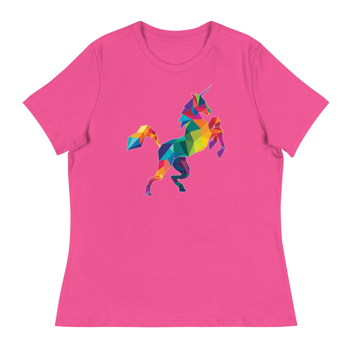 Polygon Unicorn (Women's Relaxed T-Shirt)-Women's T-Shirts-Swish Embassy