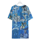 Pop Boys Blue (Allover T-Shirt)-Allover T-Shirt-Swish Embassy