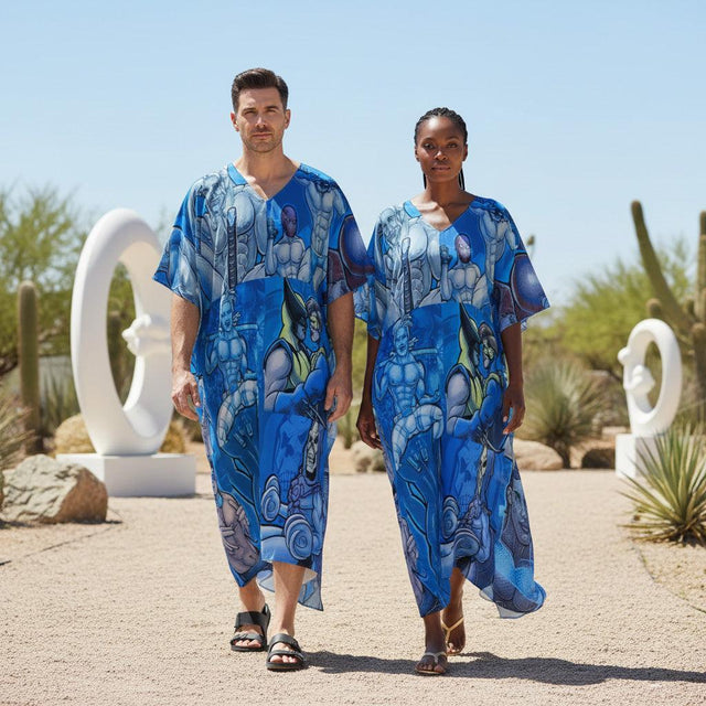 Pop Boys Blue (Kaftan)-Kaftan-Swish Embassy