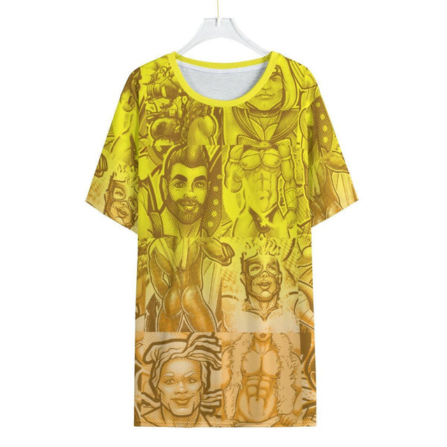 Pop Boys Gold (Allover T-Shirt)-Allover T-Shirt-Swish Embassy