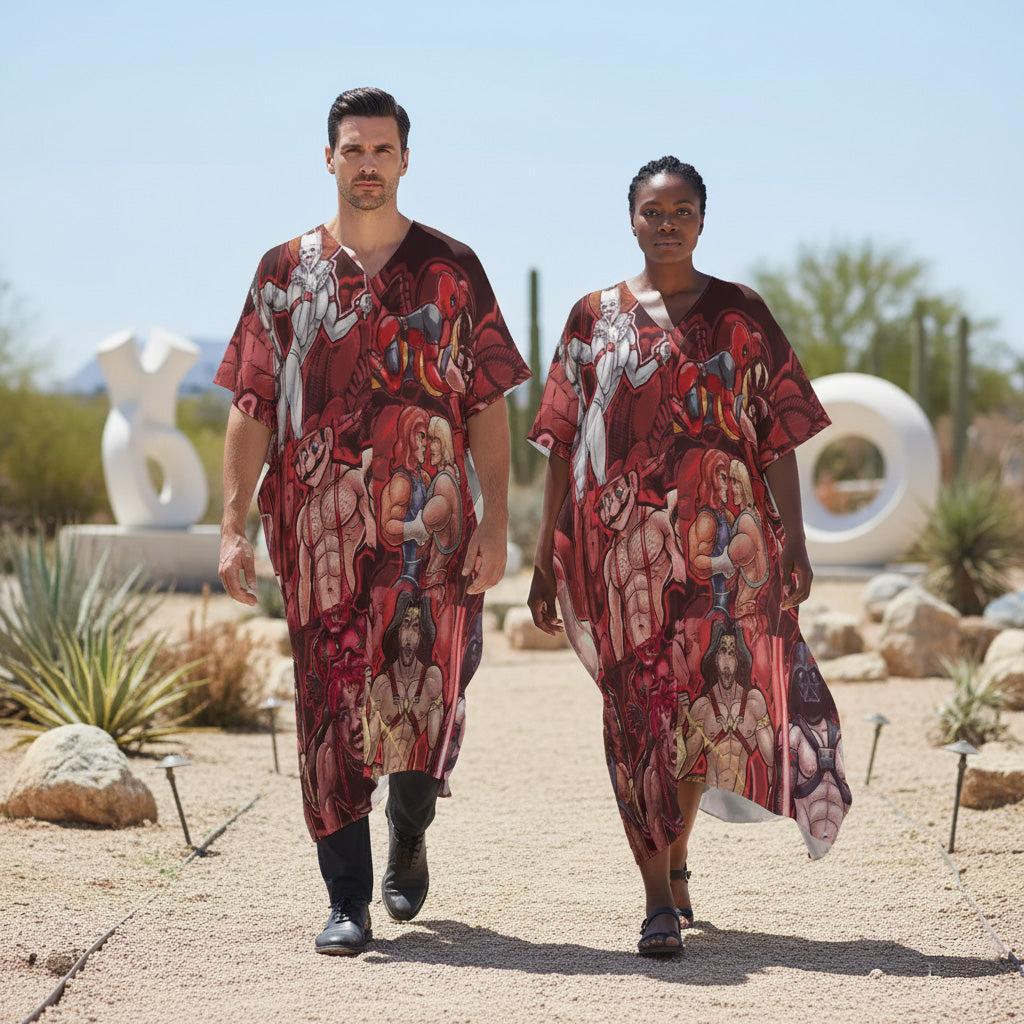 Pop Boys Red (Kaftan)-Kaftan-Swish Embassy