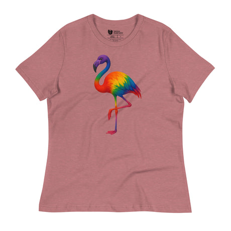 Pride Flamingo (Women's Relaxed T-Shirt)-Women's T-Shirts-Swish Embassy