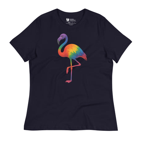 Pride Flamingo (Women's Relaxed T-Shirt)-Women's T-Shirts-Swish Embassy